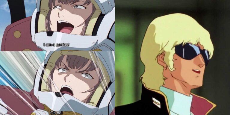 Feature image with two of Gundam's most famous memes.
