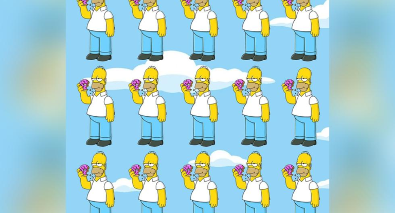 Can you find another Homer in this challenging visual quiz in just 15 seconds?