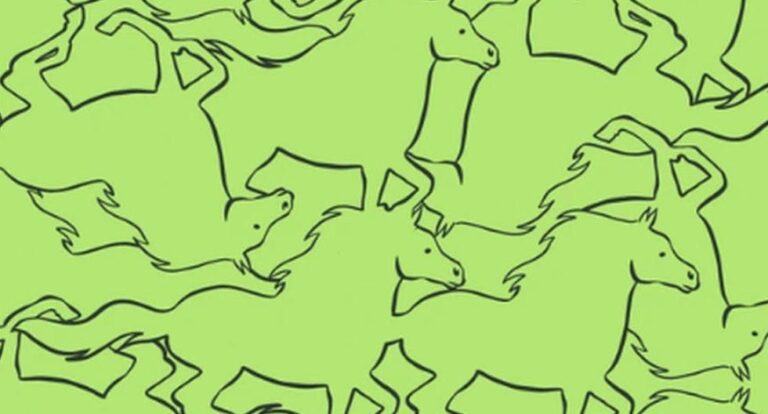 Can you locate 3 complete horses?  This viral challenge tests your eyesight