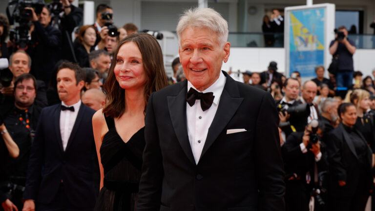 Harrison Ford and his wife Calista Flockhart make their first red carpet appearance together in almost five years at the ‘Indiana Jones 5’ premiere in Cannes.