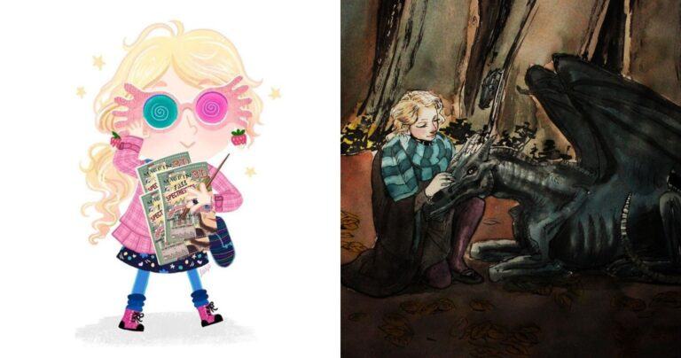 Harry Potter: 10 Luna Lovegood Fan Art That Features Her Quirky Behavior