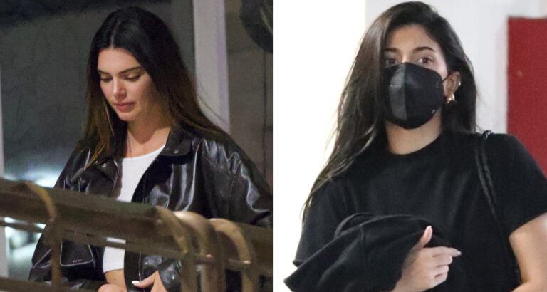 Kendall and Kylie Jenner Grab Sushi for Dinner in West Hollywood