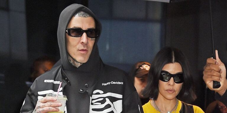 Kourtney Kardashian Goes Dark Again, Dyes Her Hair Black and Debuts the Look While Dating Travis Barker