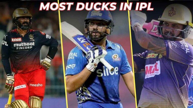 Most Ducks in IPL History (2008 - 2023)