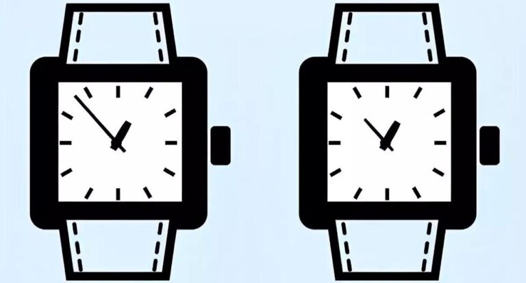 One of the two clocks is fake in this visual challenge and your goal is to guess which one it is.