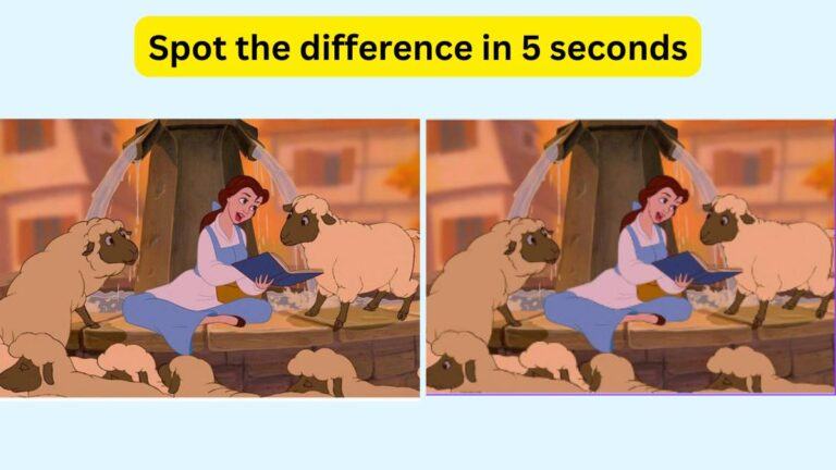 Spot the Difference- Spot one difference in 5 seconds