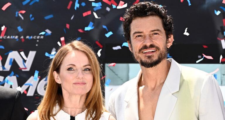 Orlando Bloom and Geri Halliwell attend the ‘Gran Turismo’ photocall at Cannes 2023