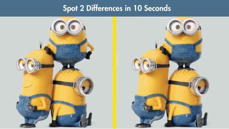 Spot the Difference: Spot 2 Differences in 10 Seconds