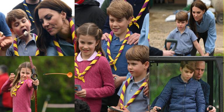 Prince William and Princess Catherine bring all 3 kids on the latest outing, marking Prince Louis' first royal engagement!