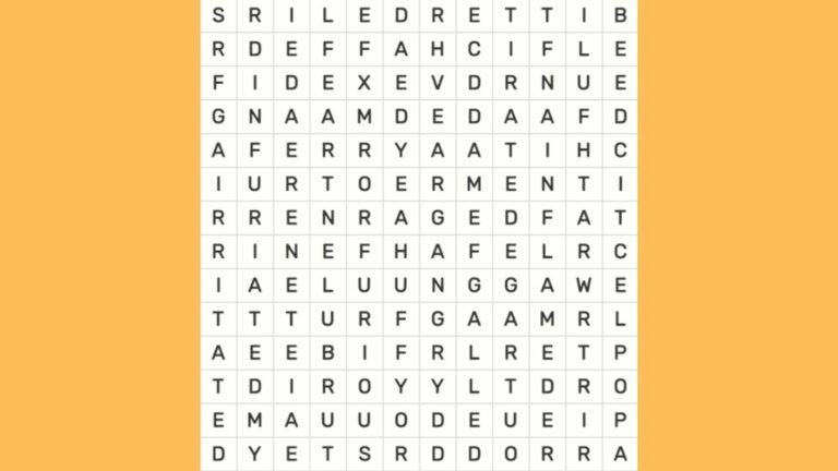 Word Puzzle: Find Furious in 7 Seconds
