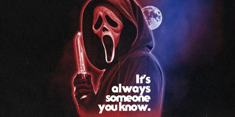 Scream 2022 Retro Poster Shows Ghostface Dripping Blood