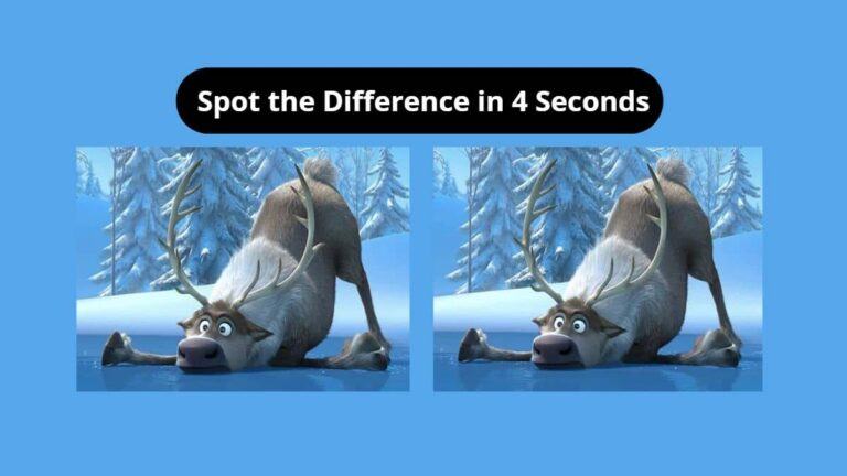 Spot the only difference in 4 seconds