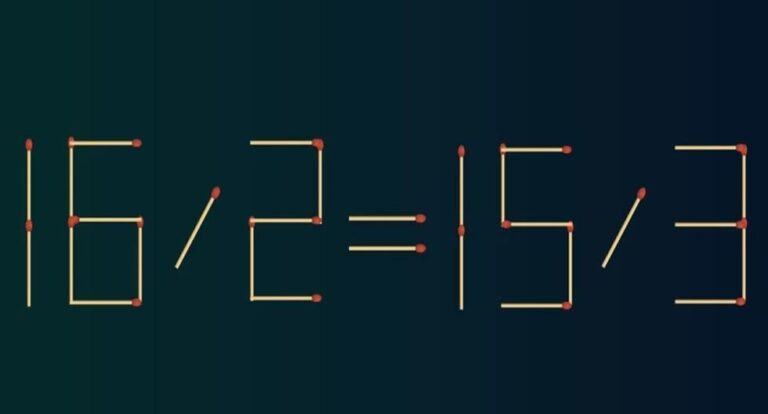 Viral Challenge: Just move 1 matchstick and try to fix the equation in 7 seconds