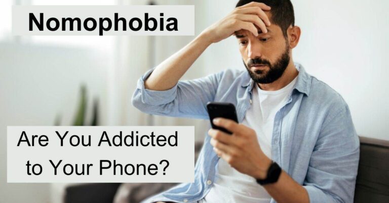 Nomophobia The fear of losing your phone