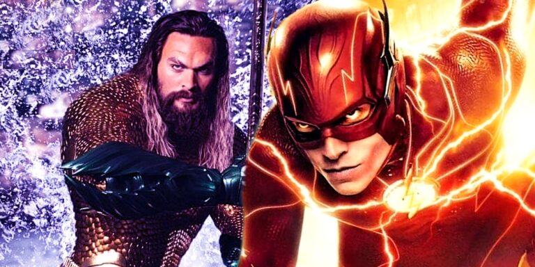 Ezra Miller's Flash and Jason Momoa's Aquaman in the DCEU