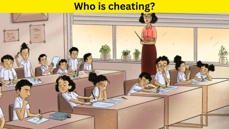 Brain Teaser- Spot the student who is cheating in exam within 5 seconds