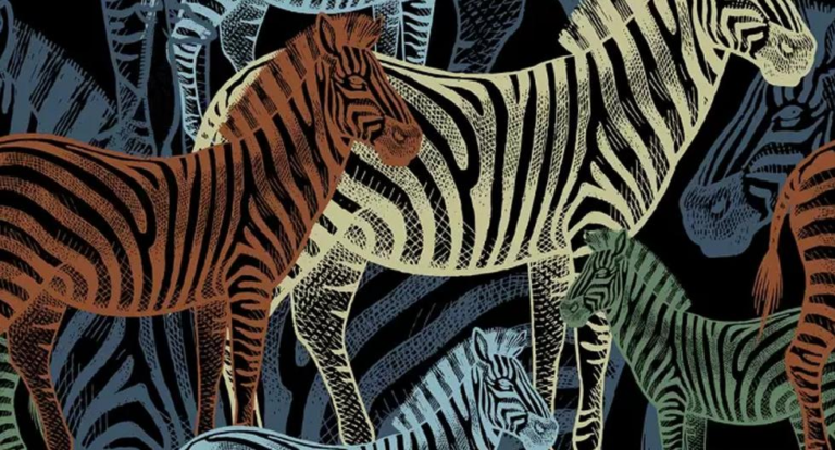 Are you careful enough?  Find the animal hidden among the zebras in 10 seconds