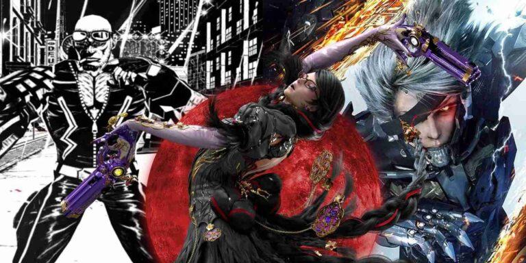 Bayonetta between MadWorld and Metal Gear Revengeance on a PlatinumGames related header.