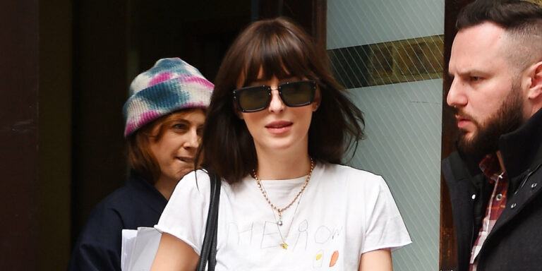 Dakota Johnson makes New York City her runway runway, rocking a chic look while in town