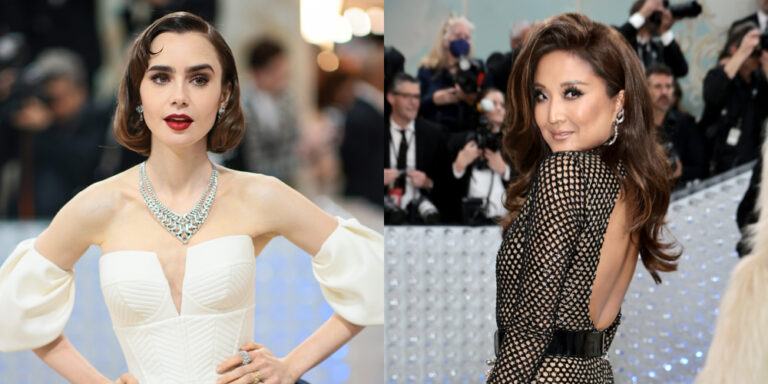 ‘Emily in Paris’ Stars Lily Collins and Ashley Park Donned Incredible Looks at Met Gala 2023