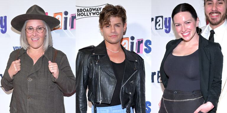 Former ‘Hairspray’ stars Ricki Lake, Maddie Baillio and Garrett Clayton check out Nina West at the tour opening in Hollywood