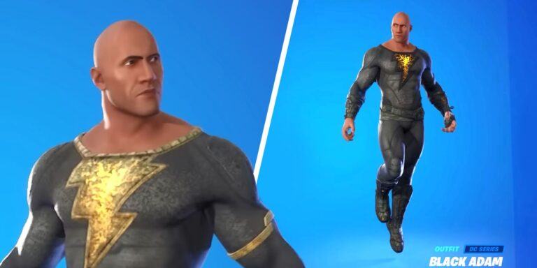 Black Adam Outfit Showcase in Fortnite