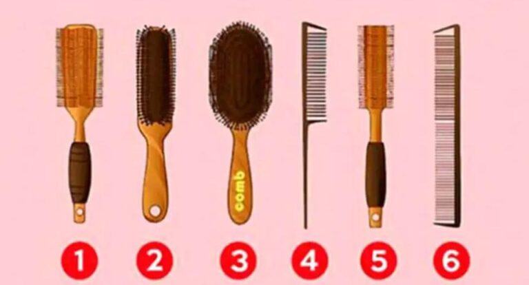 Get to know you, following the brush or comb you use to fix your hair