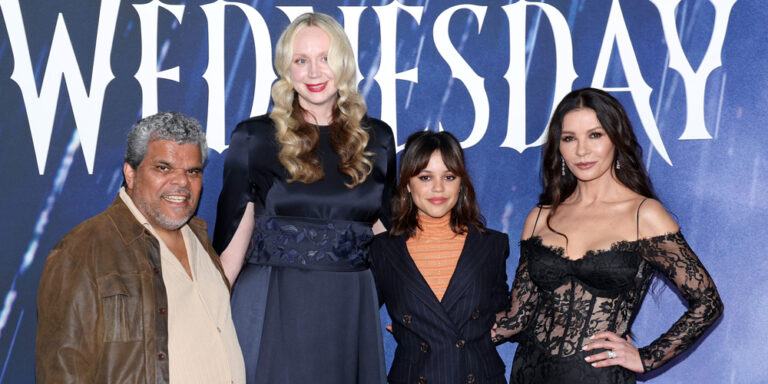 Jenna Ortega, Gwendoline Christie, and Catherine Zeta-Jones join forces for a ‘Wednesday’ get-together!