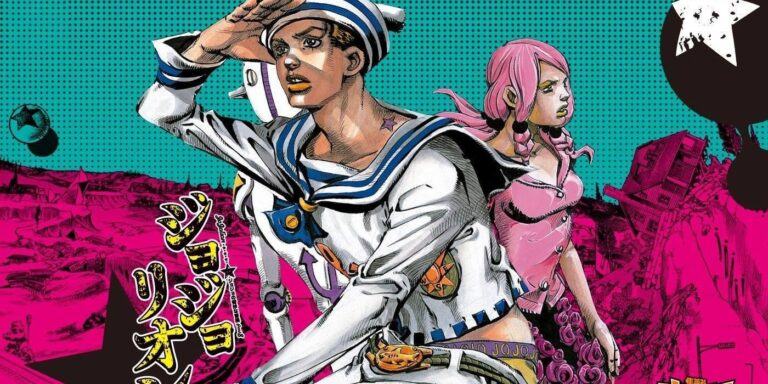 Josuke dressed as a sailor looking into the distance in Jojo's Bizarre Adventure