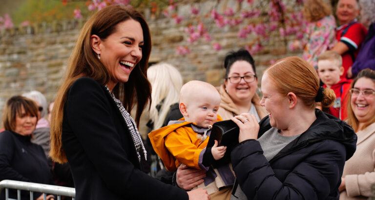 Kate Middleton Lets Baby Play With Her Purse During Royal Outing In Wales!