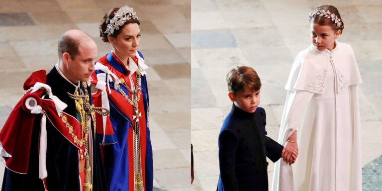 Prince William and Princess Catherine arrive at the coronation with Princess Charlotte and Prince Louis, Prince George is separated due to his role in the coronation!