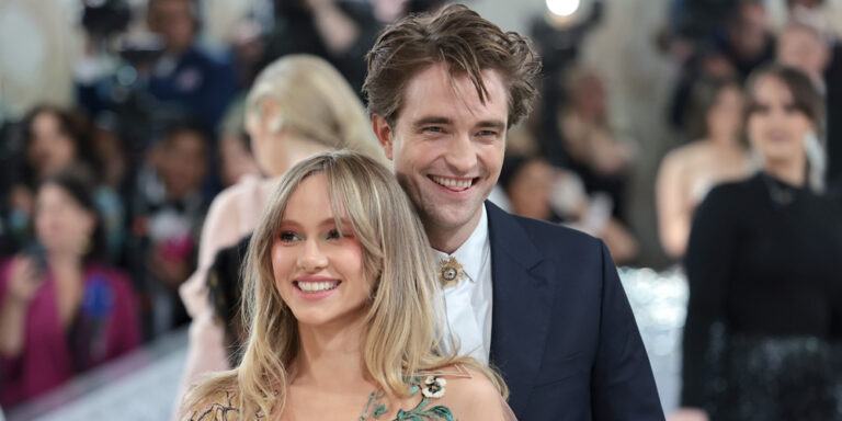 Robert Pattinson and Suki Waterhouse walk the rare red carpet together at Met Gala 2023