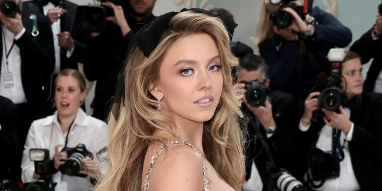 Sydney Sweeney shines in stunning black dress and ties at Met Gala 2023 amid questions about her relationship with fiancé Jonathan Davino