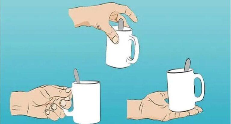 The way you hold your cup shows that those around you see you as a leader