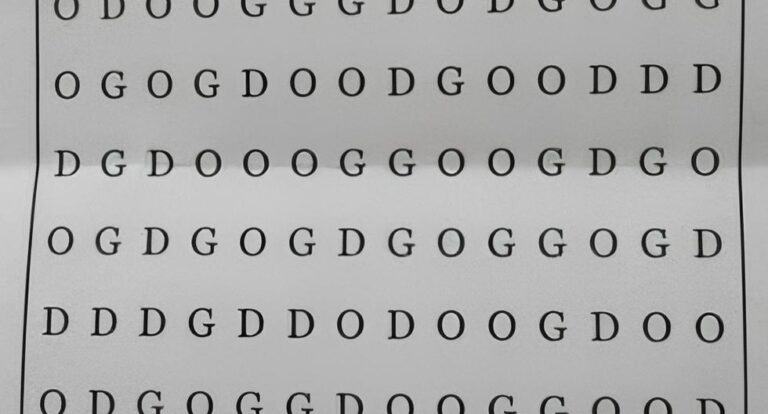 Visual challenge: You have 5 seconds to find the word 'DOG' in this word puzzle