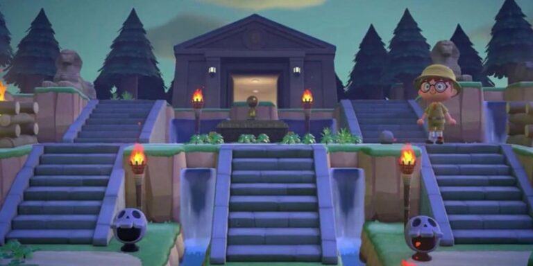 Animal Crossing: New Horizons - Museum Entrances (Design Tips & Tricks)