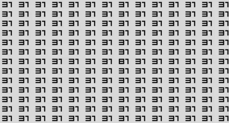 Are you cunning enough?  Find 81 between 31 in 3 seconds