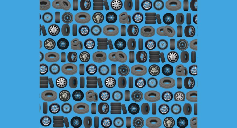 Do you have perfect eyesight?  Find a flat tire in 45 seconds