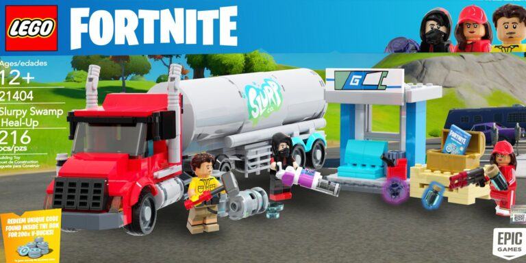 Fortnite’s Slurpy Swamp Area Reimagined As LEGO Set In Fan Art