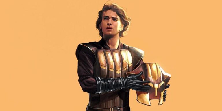 Hayden Christensen's Anakin Wears Clone Wars Costume in Star Wars Art