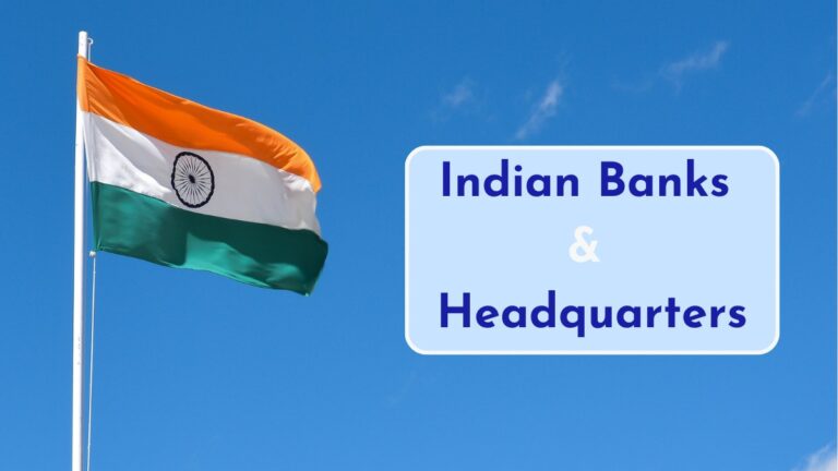 Indian Banks and Headquarters