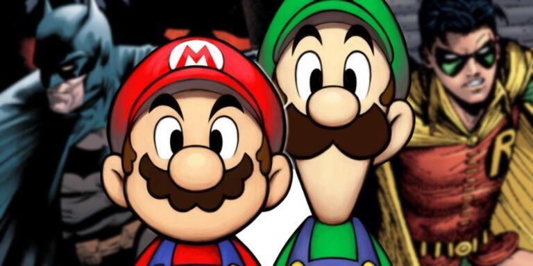 Mario & Luigi Become Batman & Robin in Perfect Tribute Art