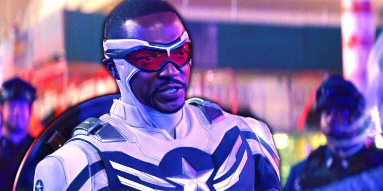 Anthony Mackie in Captain America Suit in The Falcon and the Winter Soldier finale