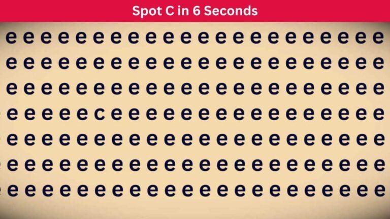 Can you spot c in 6 seconds?