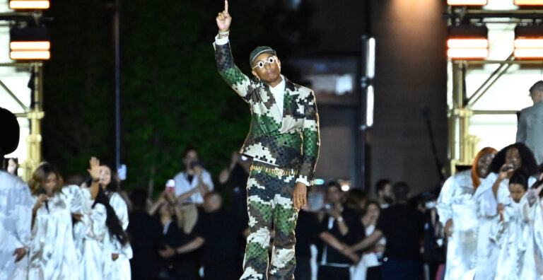 Pharrell Williams presents the first collection for Louis Vuitton.  Check out all the looks from the runway here!