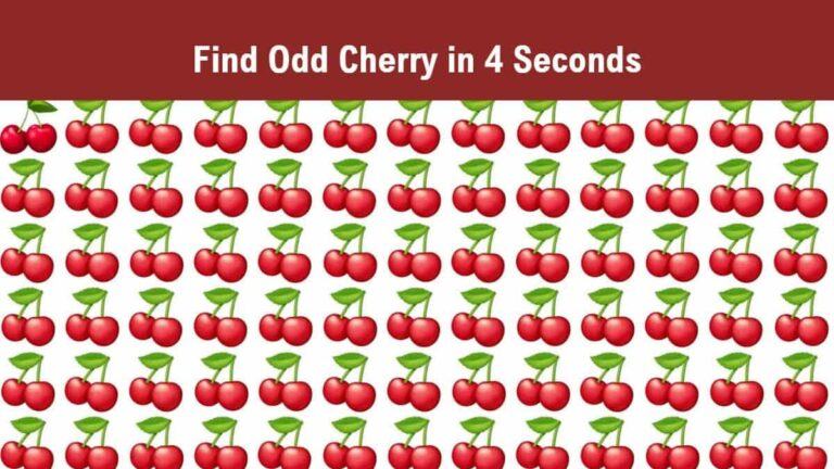 Find Odd Cherry in 4 Seconds