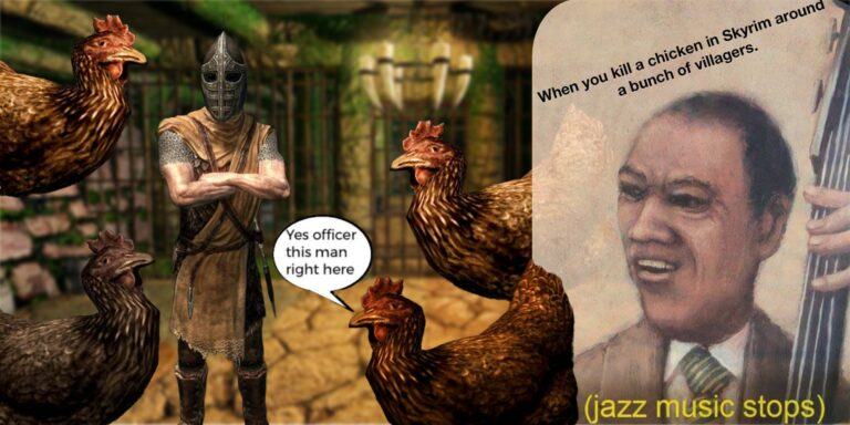 Skyrim: 10 Funniest Memes About Chickens