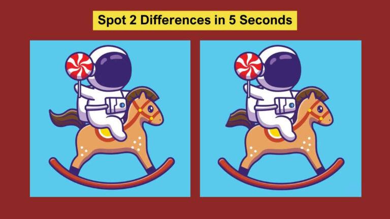 Spot the Difference Challenge to Test Your Vision: Spot 2 Differences in 5 Seconds