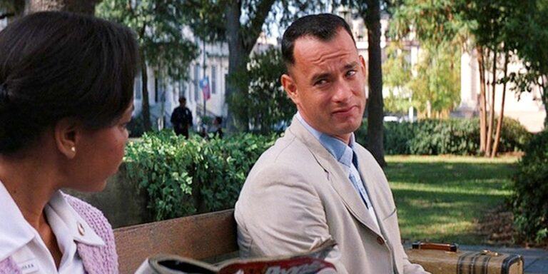 Tom Hanks in Forest Gump.