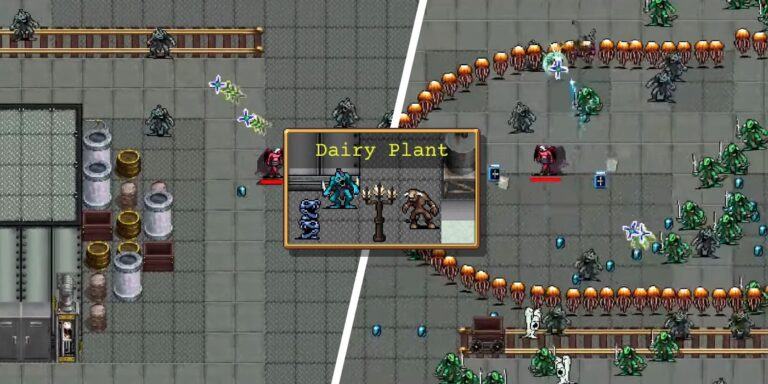 Vampire Survivors Dairy Plant Showcase